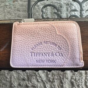 Tiffany & Co. Blush Pink Leather Pouch